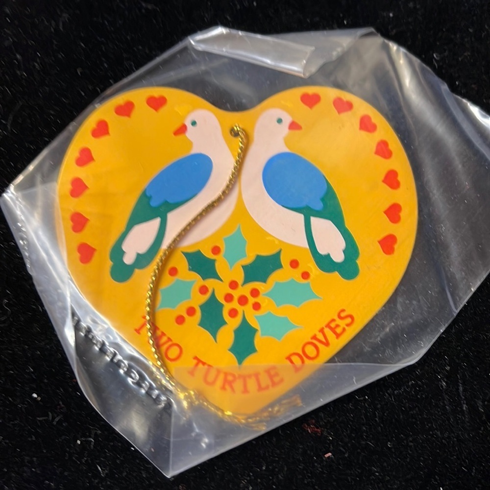Avon Vintage “The Twelve Days of Christmas Ornaments - Two Turtledoves” Metal
